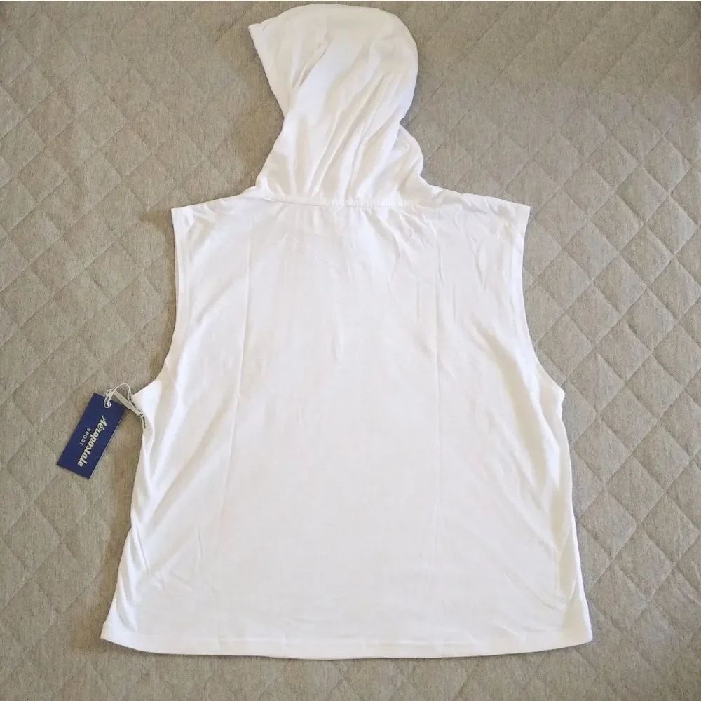 Aeropostale Sleeveless White Hoodie - NWT - Picture 2 of 11